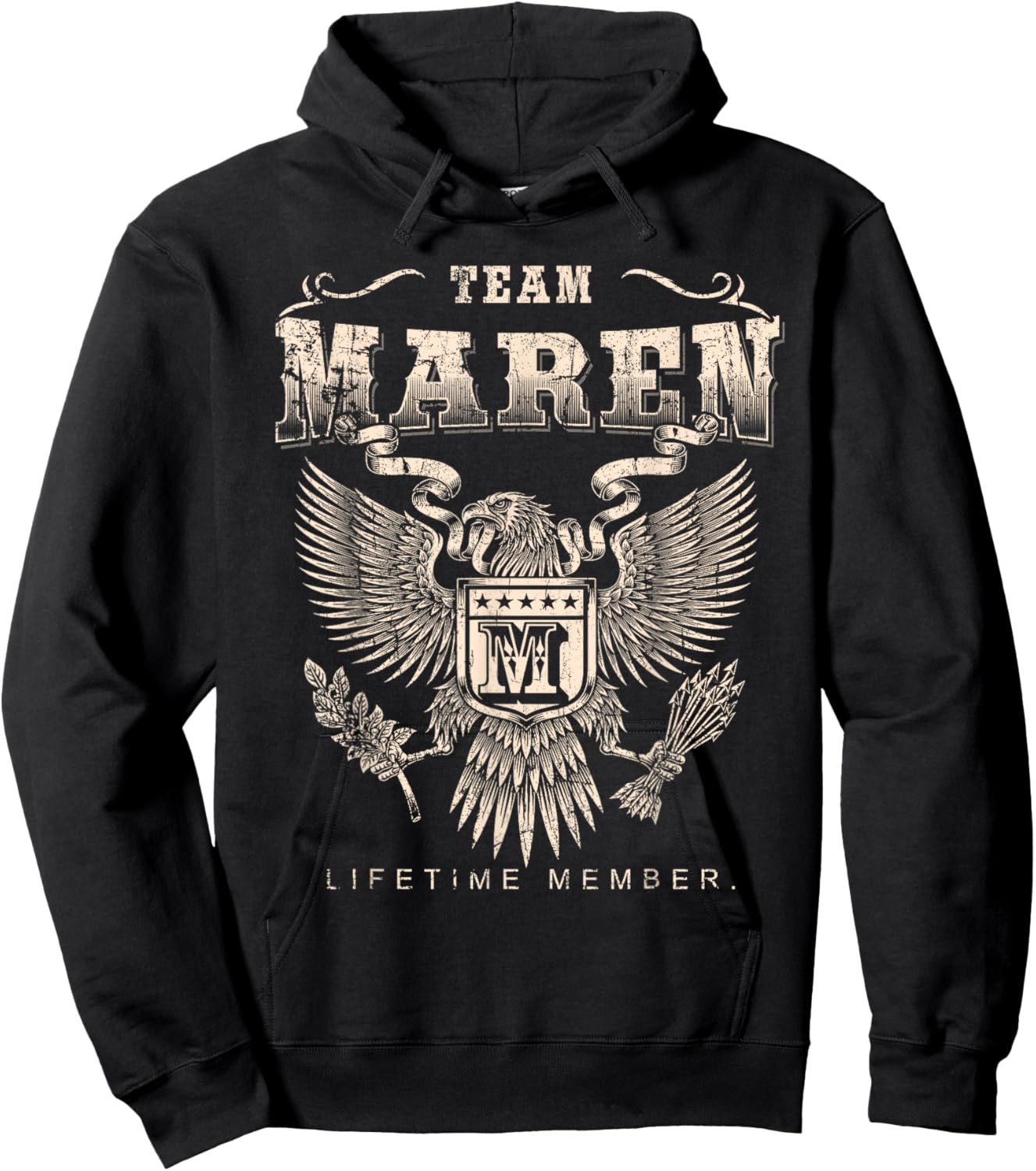 Team Maren Lifetime Member - Maren Name Hoodie - Hoodie | Black