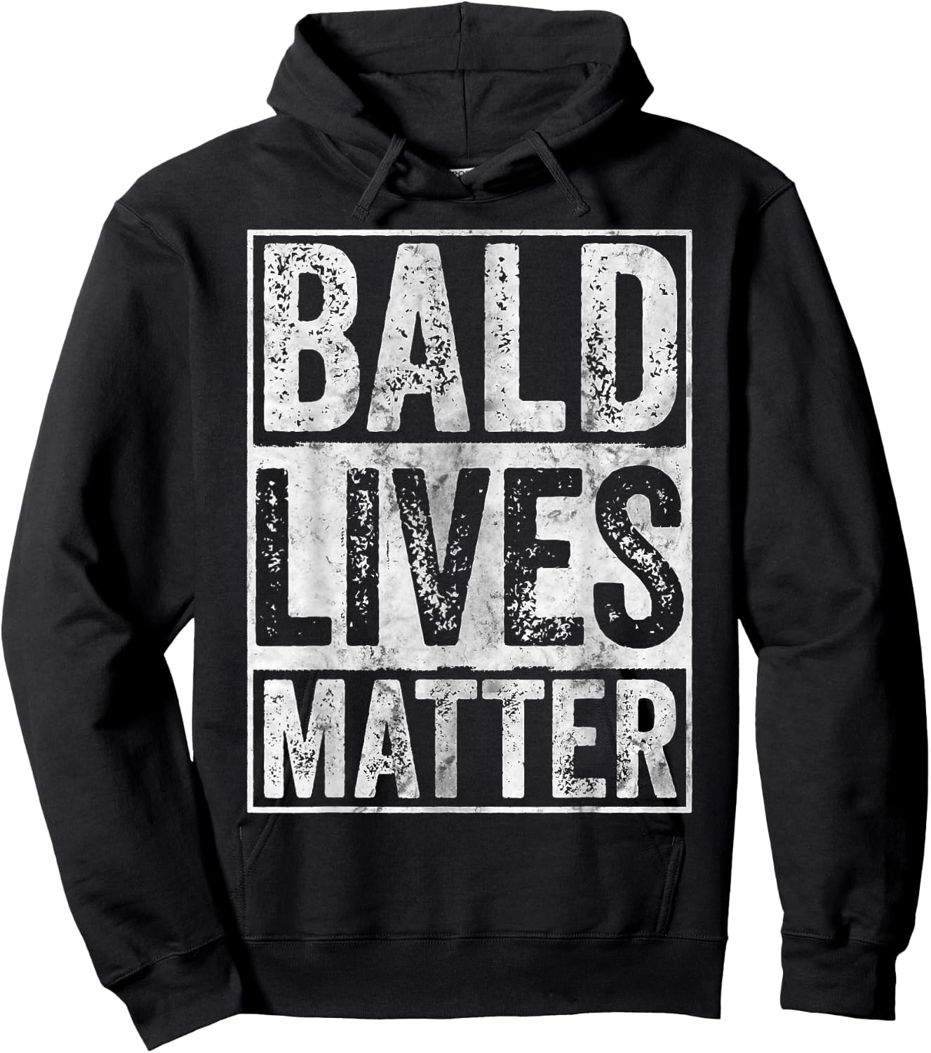 Bald Lives Matter Shirt Bald Is Beautiful Bald Head Joke Hoodie - Hoodie | Black