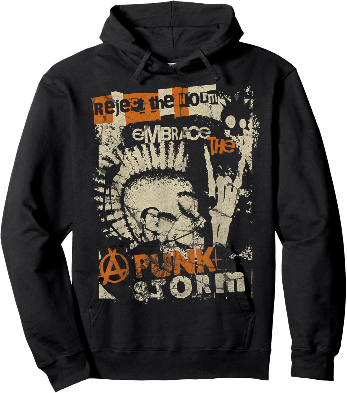 Punk Rock Music Hoodie - Hoodie | Black