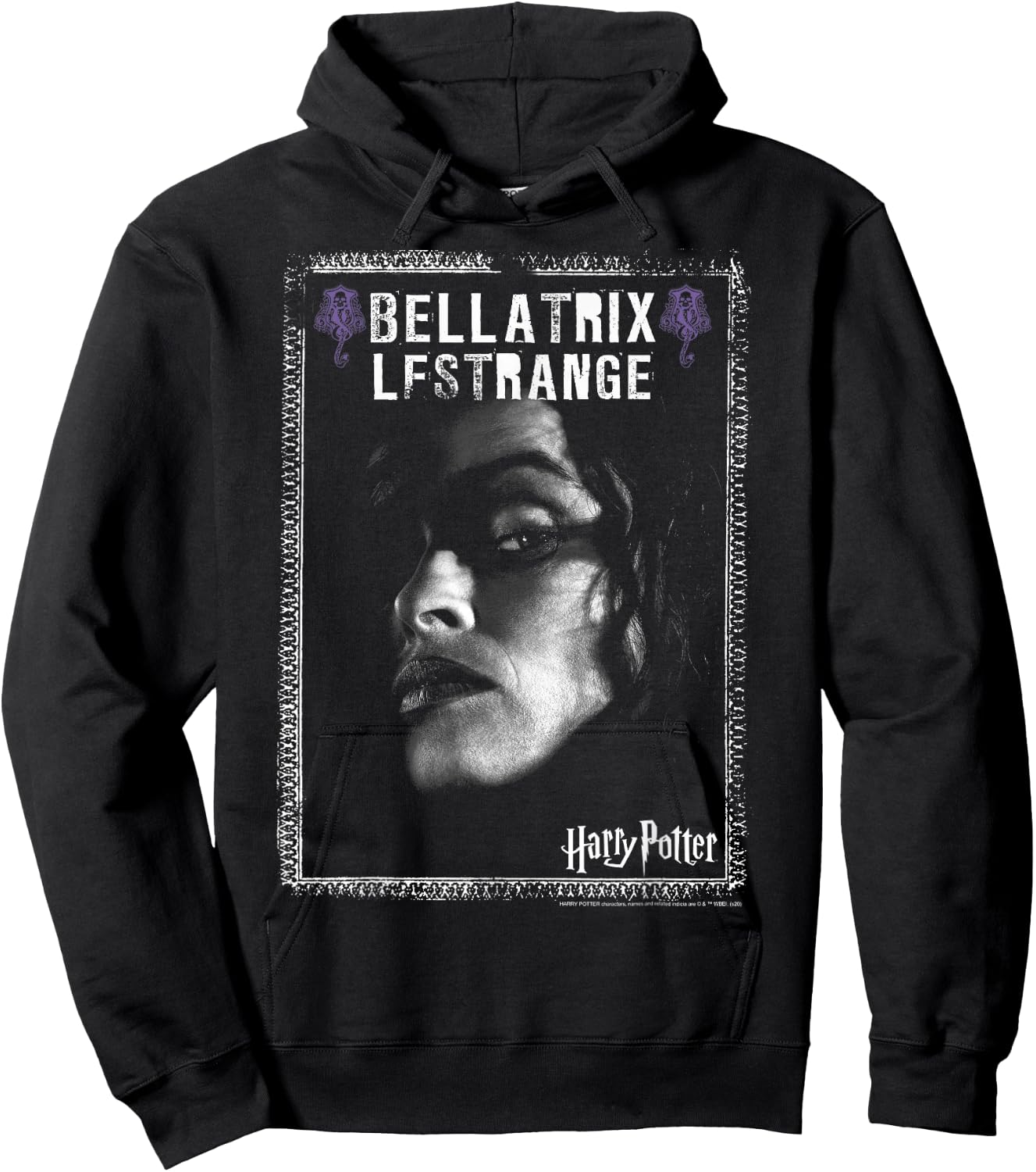 Harry Potter Bellatrix Lestrange Dark Portrait Hoodie - Hoodie | Black