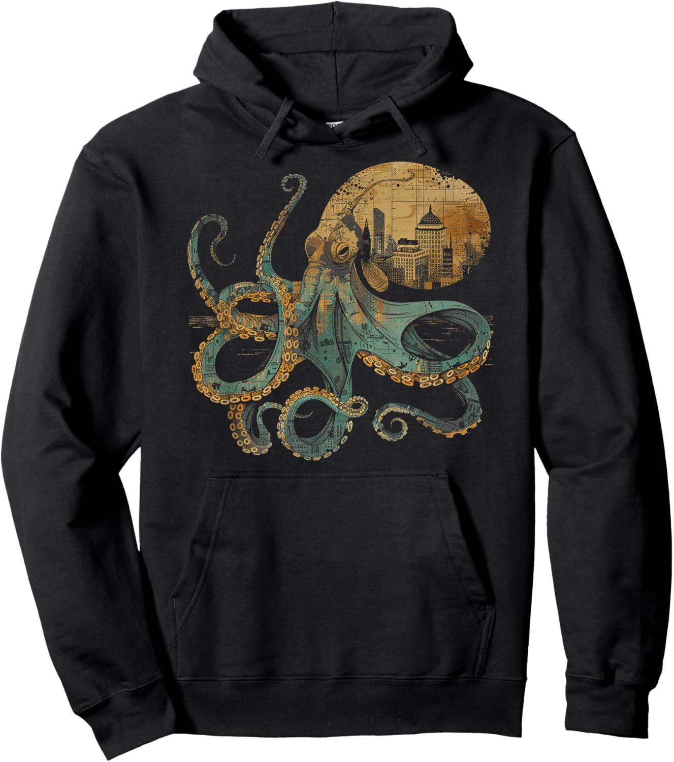 Octopus Shirt / Melodic Hoodie - Hoodie | Black