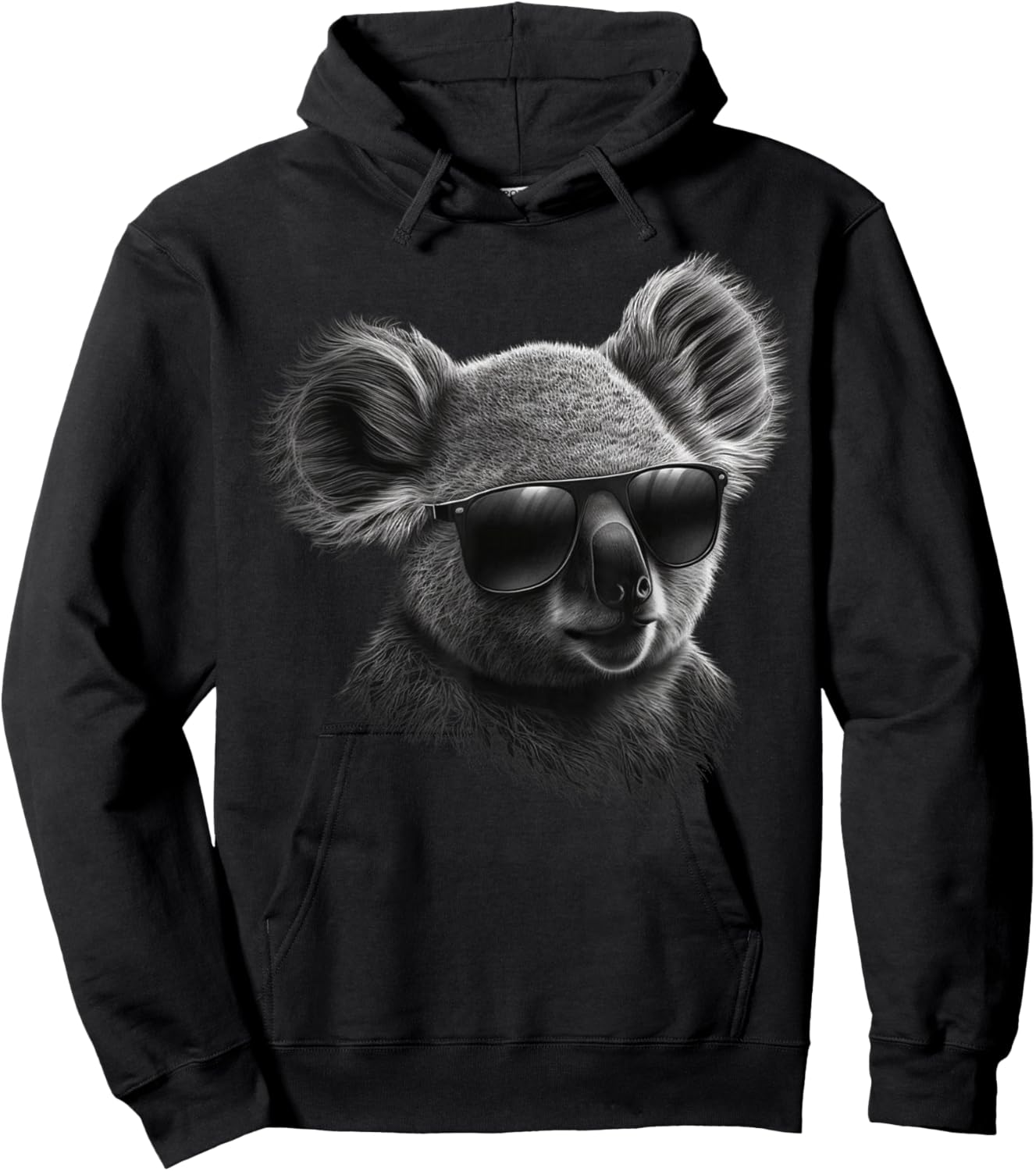 Koala Sunglasses Animal Print Art Animal Lover Koala Hoodie - Hoodie | Black