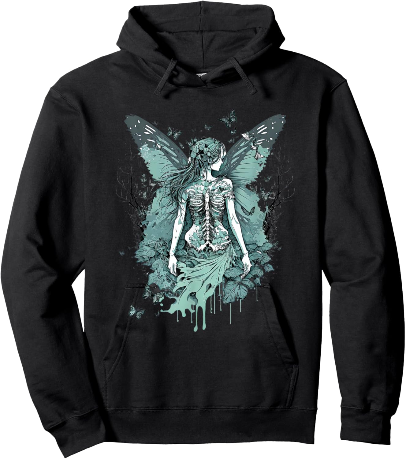 Goth Fairycore Aesthetic gothic fairy Aesthetic Hoodie - Hoodie | Black