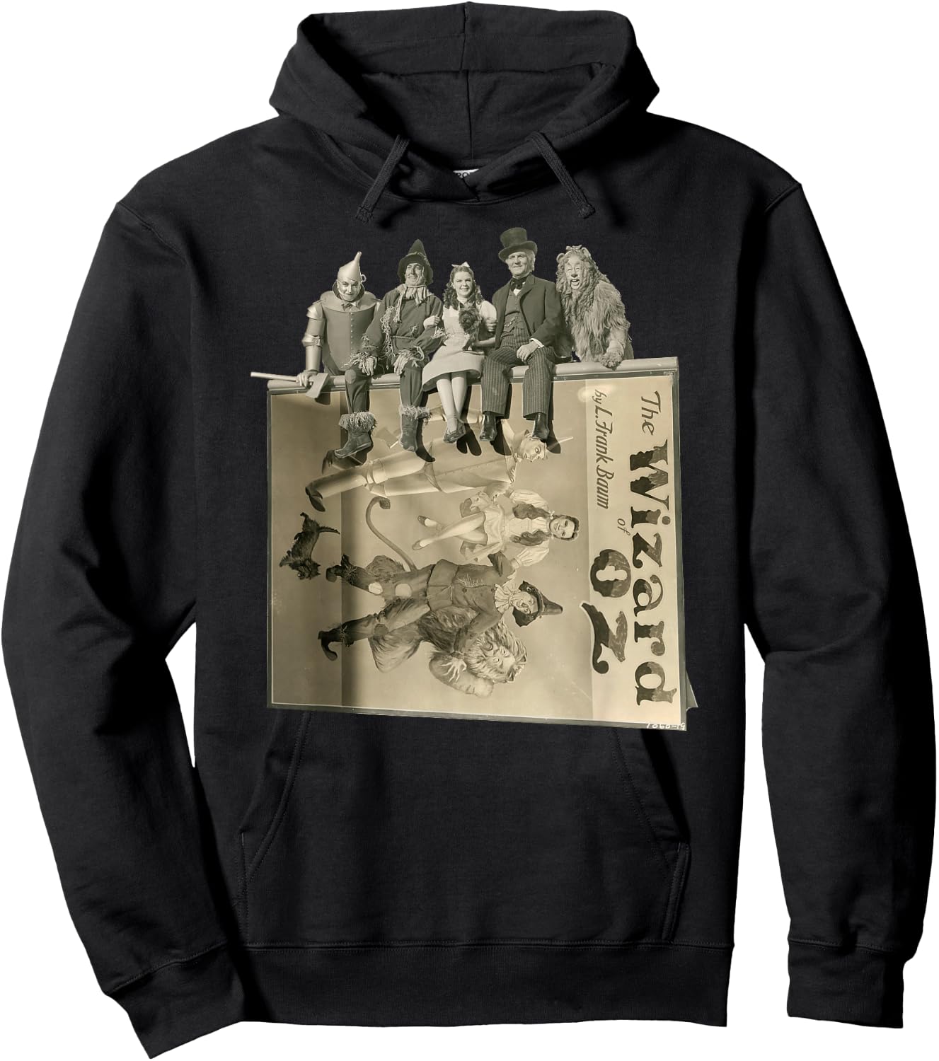 Tin Man Cowarldly Lion Scarecrow Toto Dorothy Wizard of OZ Hoodie - Hoodie | Black