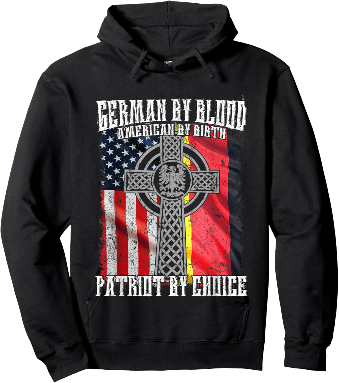 German By Blood American By Birth Patriot By Choice Hoodie - Hoodie | Black