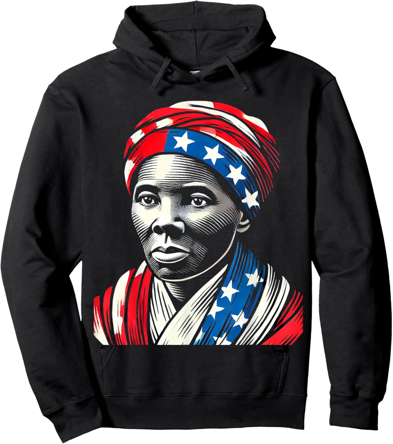 Harriet Tubman Underground Railroad American Hero Design Hoodie - Hoodie | Black