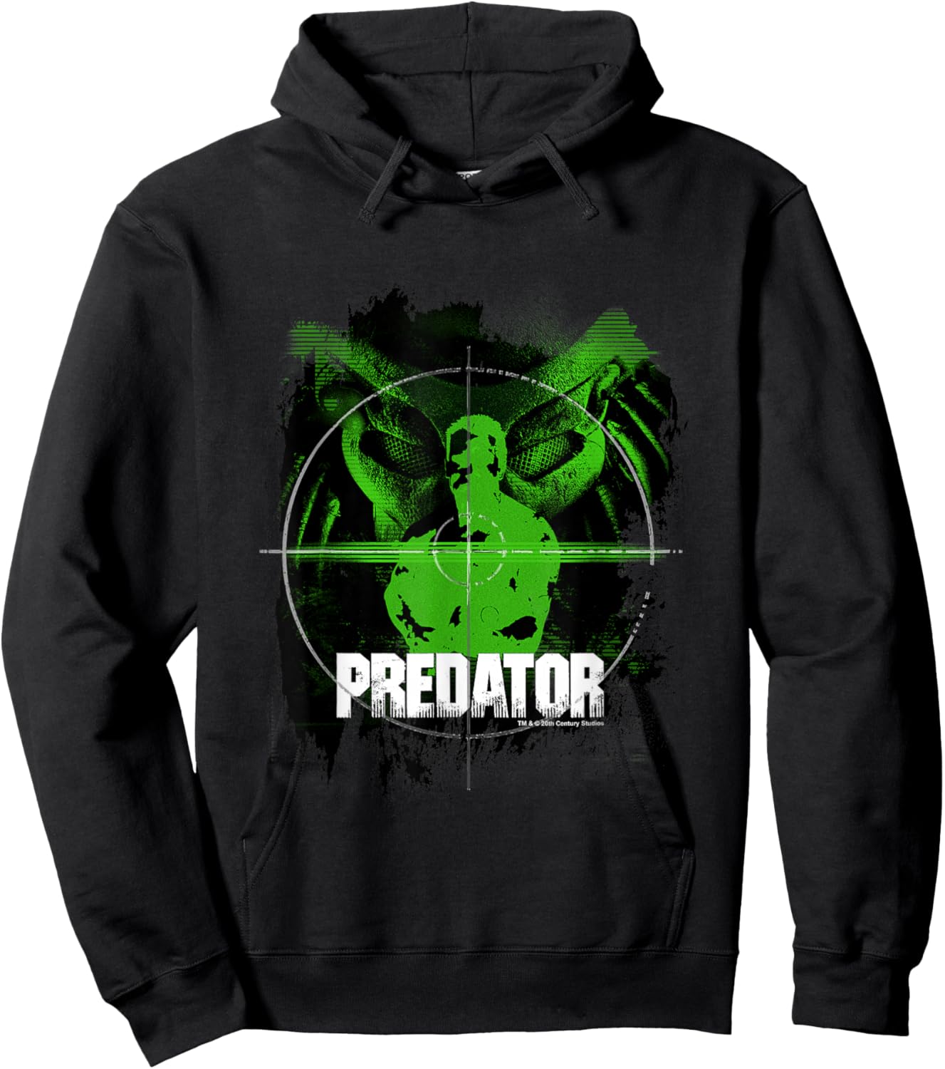 Predator Dutch Alien Hunter Pointer Silhouette Retro Poster Hoodie - Hoodie | Black