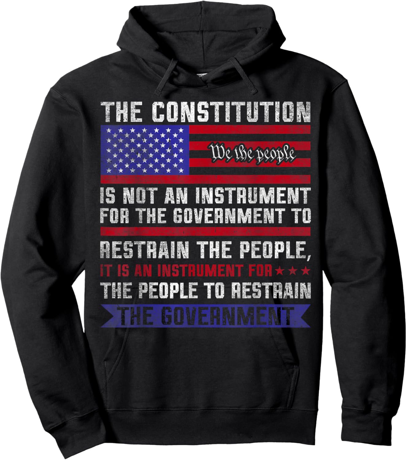 The Constitution is an Instrument - US Patriotic Hoodie - Hoodie | Black