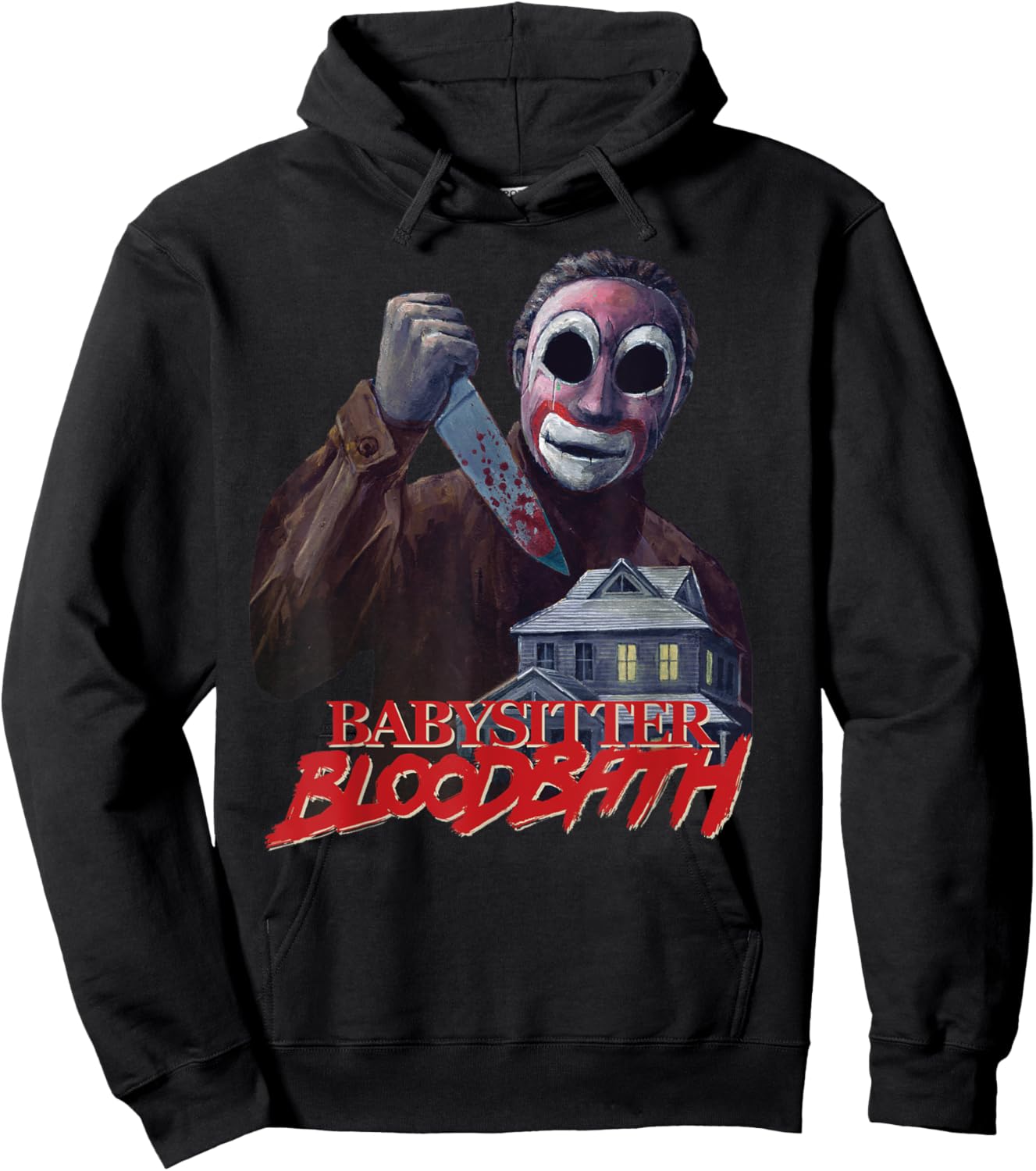 Babysitter Bloodbath Survival Horror Slasher Game Maniac Hoodie - Hoodie | Black