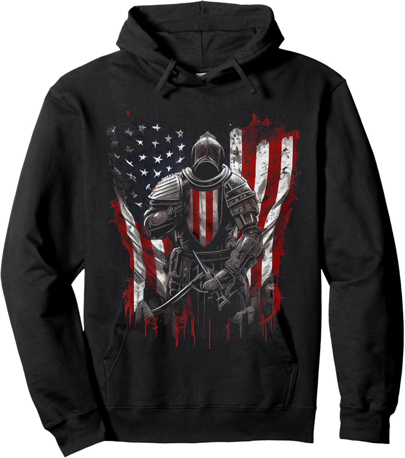 Crusader Templar Kneeling Crusader Templar Warrior Of Christ Hoodie - Hoodie | Black