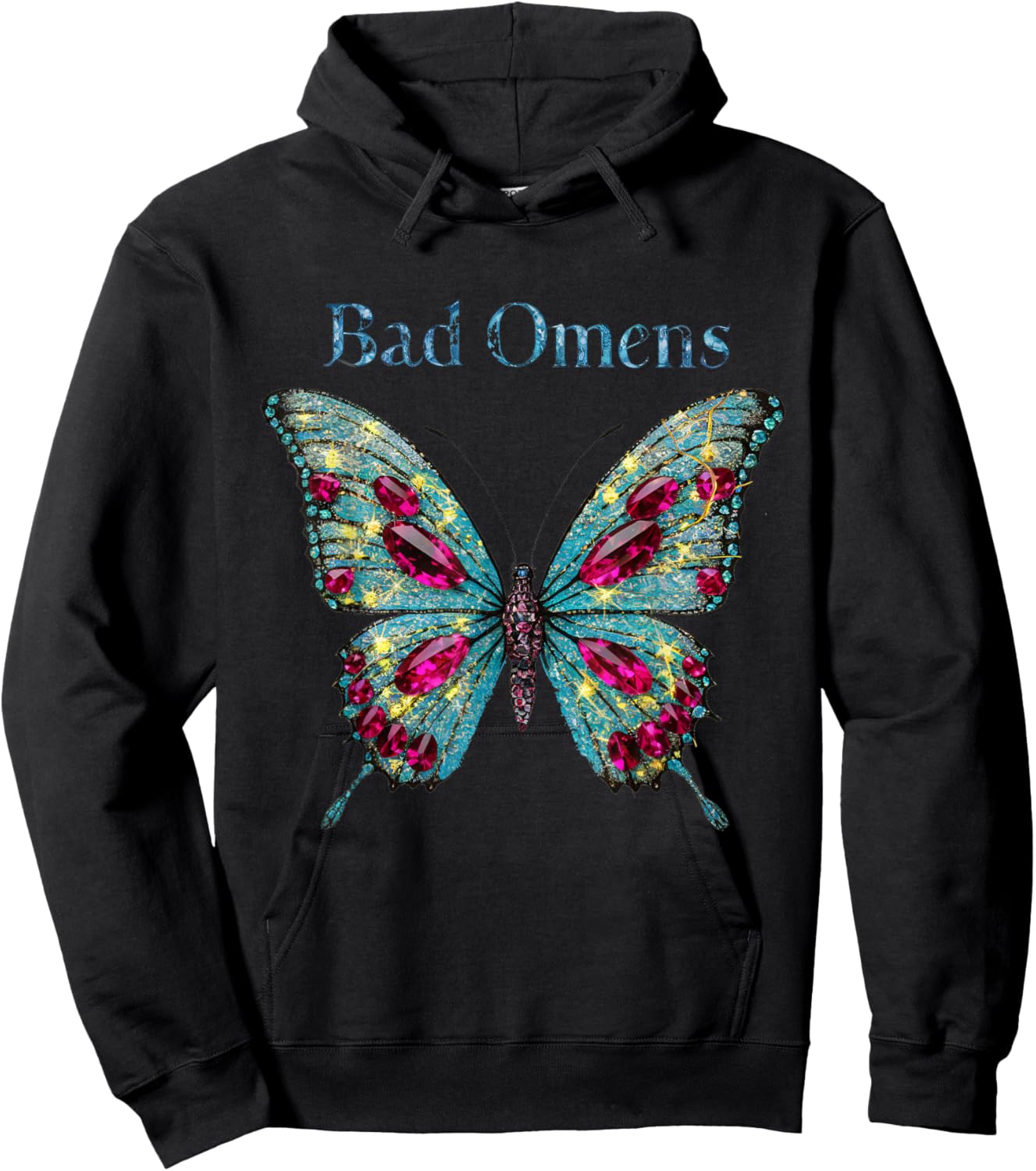 Bad Omens Moth Hoodie - Hoodie | Black
