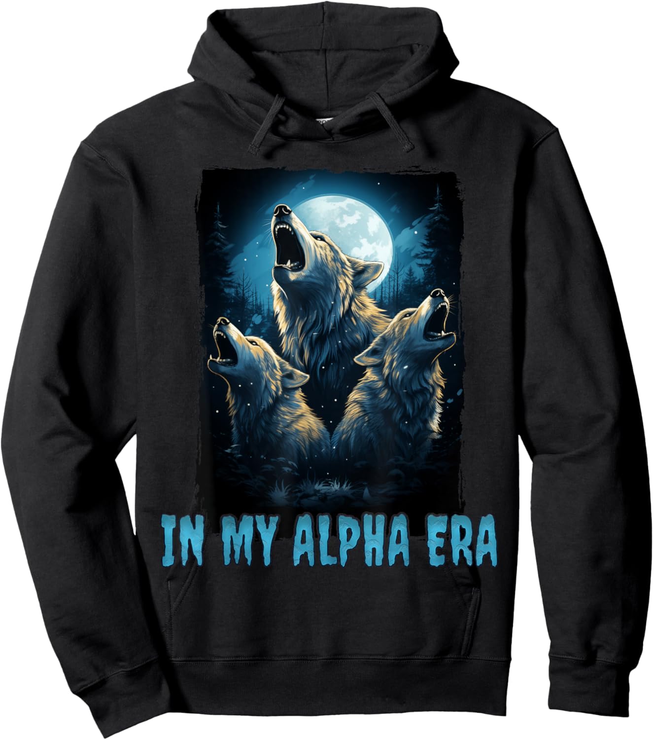 Wolf In My Alpha Era Hoodie - Hoodie | Black