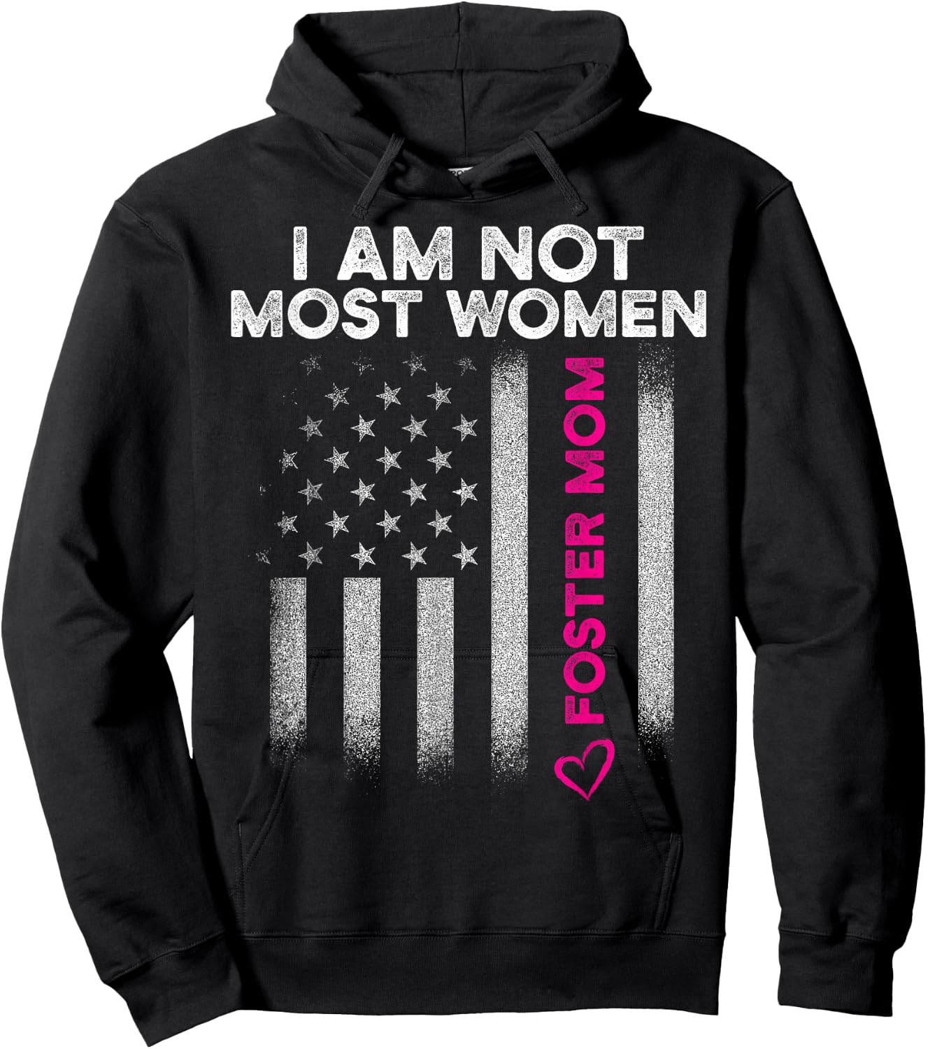 Foster Parent Mom Most Women Foster Care Hoodie - Hoodie | Black
