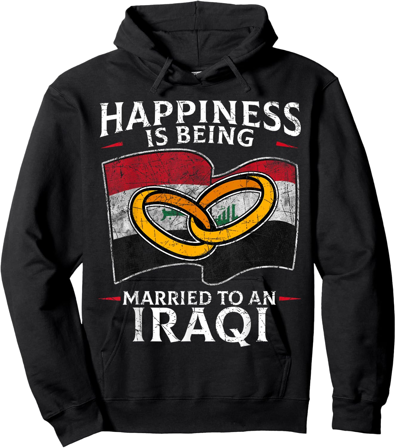 Iraqi Wedding Republic of Iraq Marriage Heritage Hoodie - Hoodie | Black