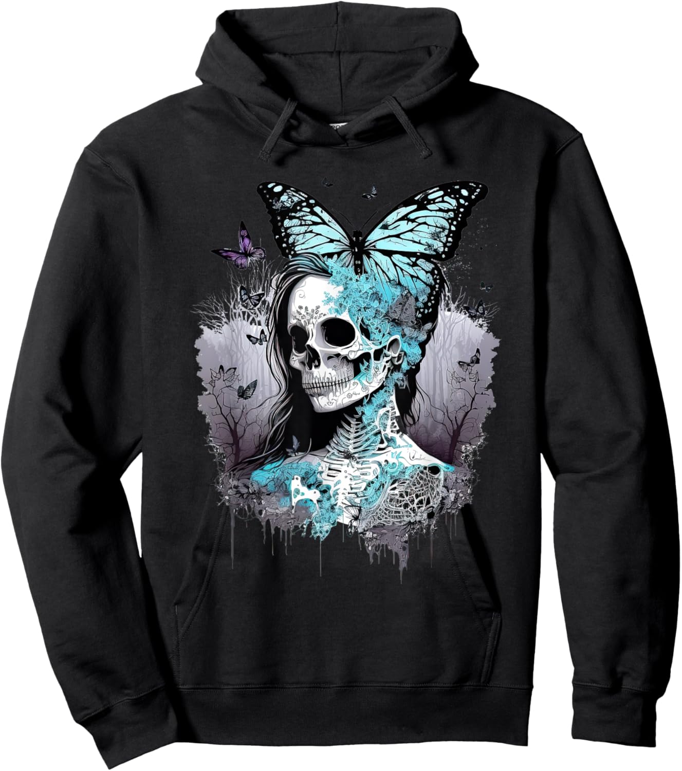 Goth Fairycore Aesthetic gothic fairy Aesthetic Hoodie - Hoodie | Black