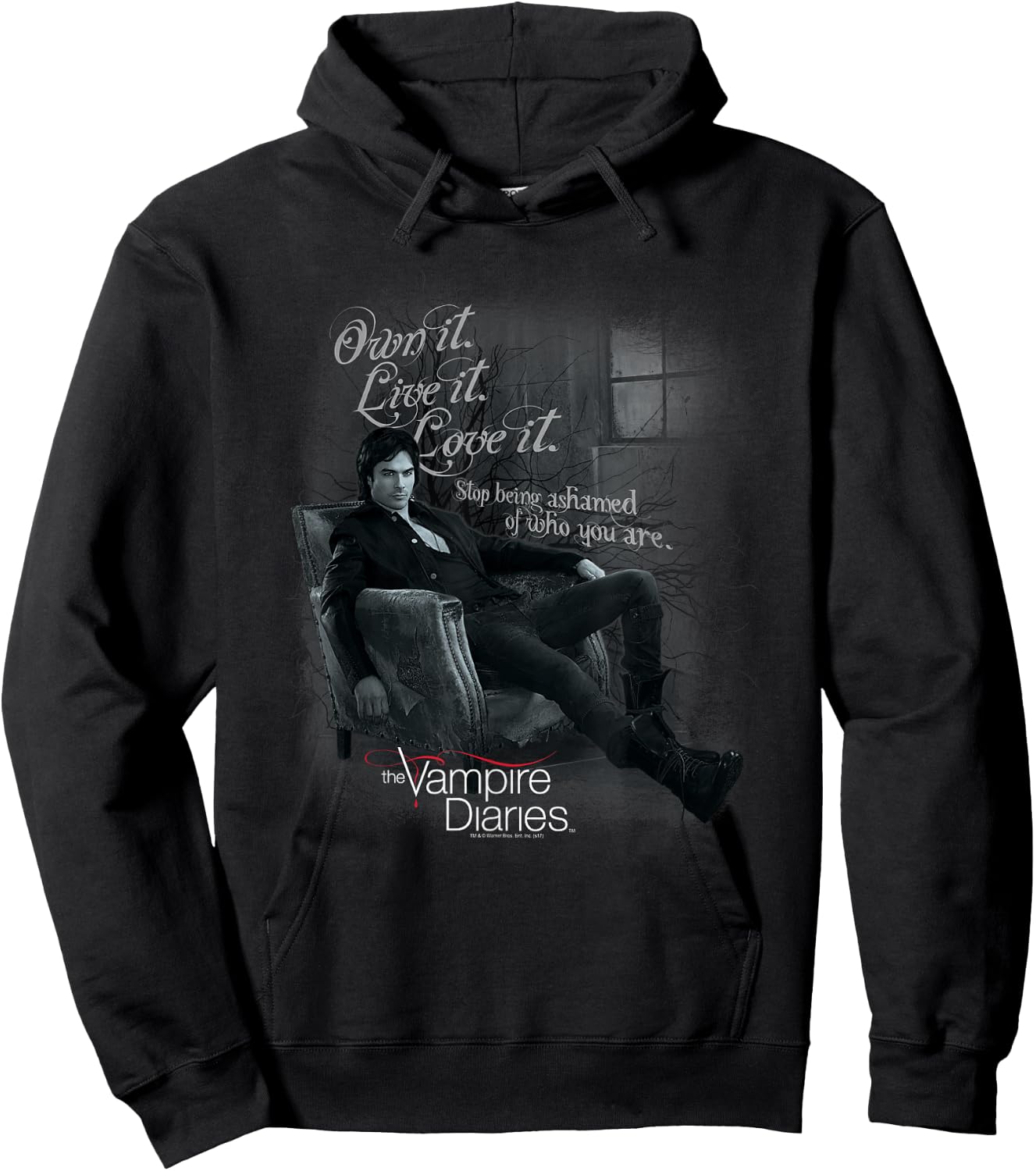 Vampire Diaries Be Yourself Small Hoodie - Hoodie | Black