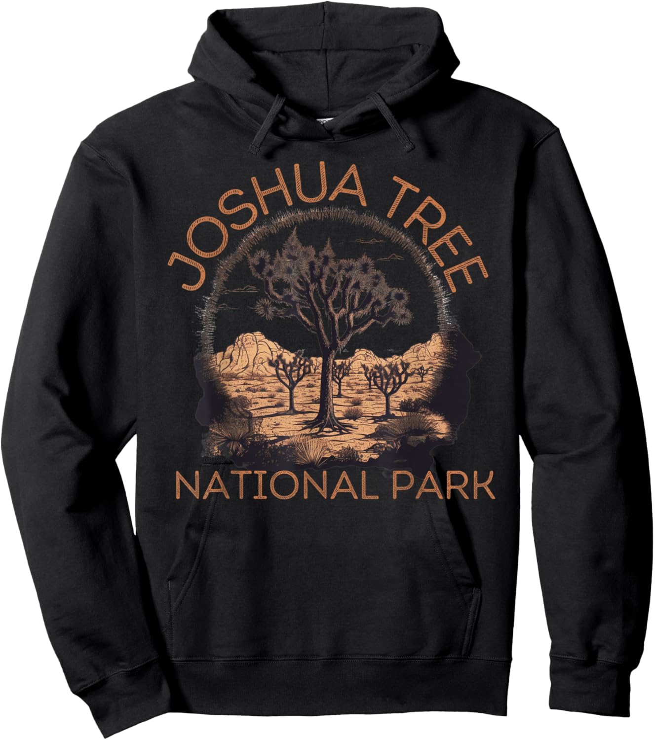 Joshua Tree National Park Landscape Joshua Tree Hoodie - Hoodie | Black
