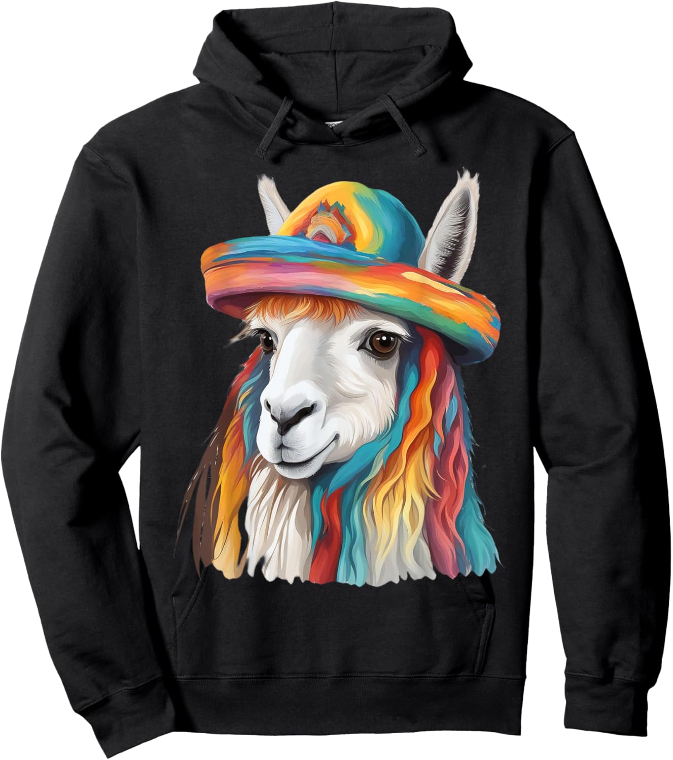 Cute Llama Costume Cotopaxi National Park Alpaca Ecuador Hoodie - Hoodie | Black