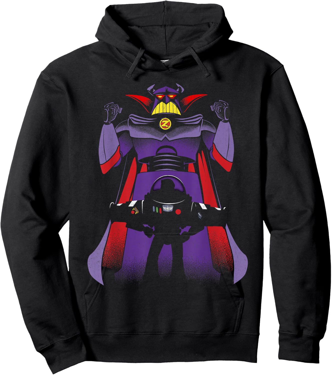 Disney Pixar Toy Story Zurg Behind Buzz Lightyear Hoodie - Hoodie | Black