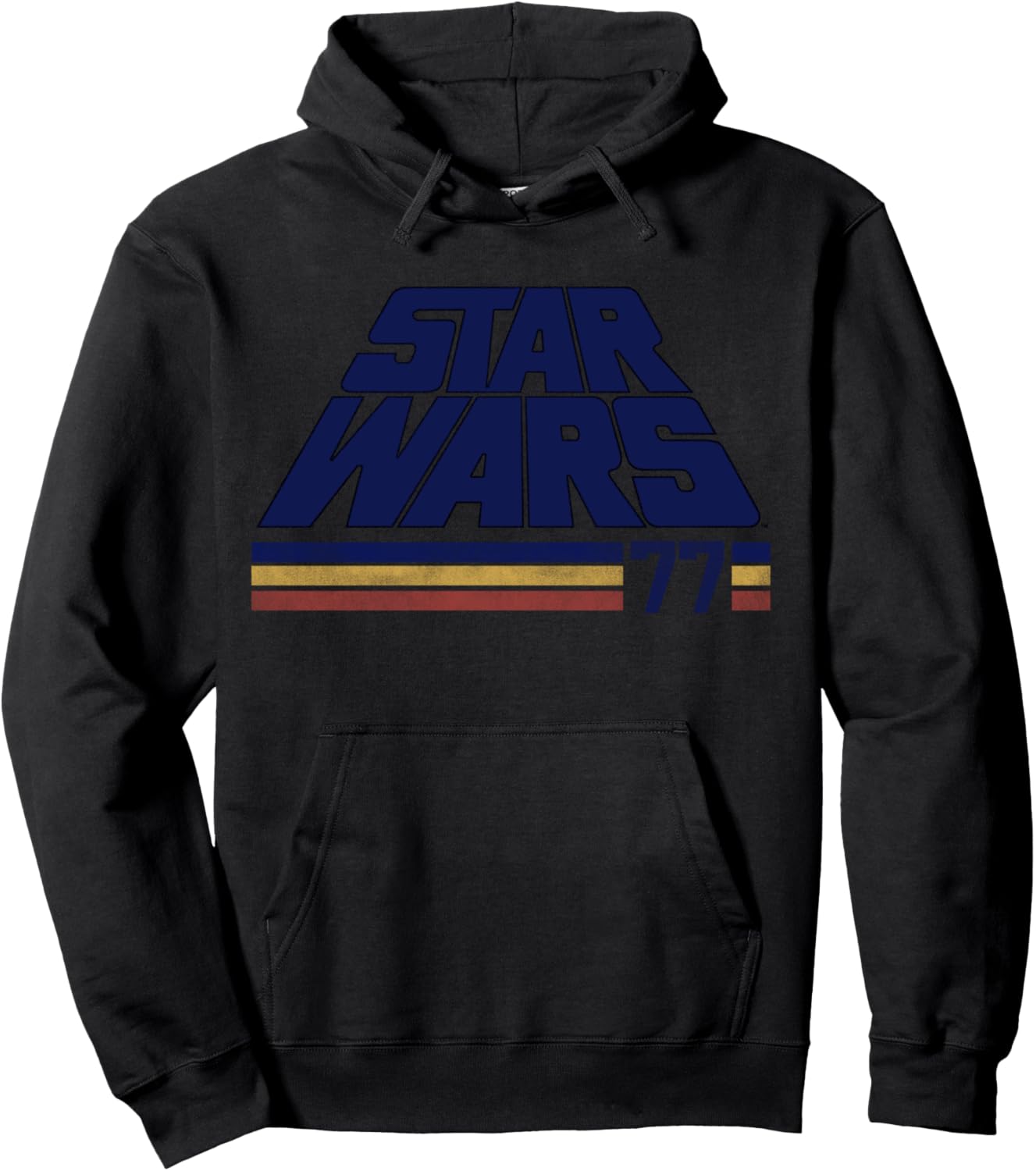 Star Wars '77 Retro Stripe Logo Hoodie - Hoodie | Black