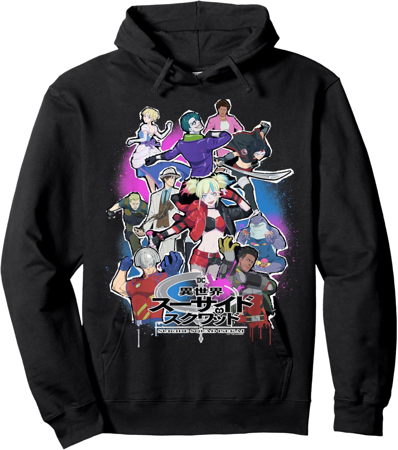 Suicide Squad Isekai Poster Hoodie - Hoodie | Black