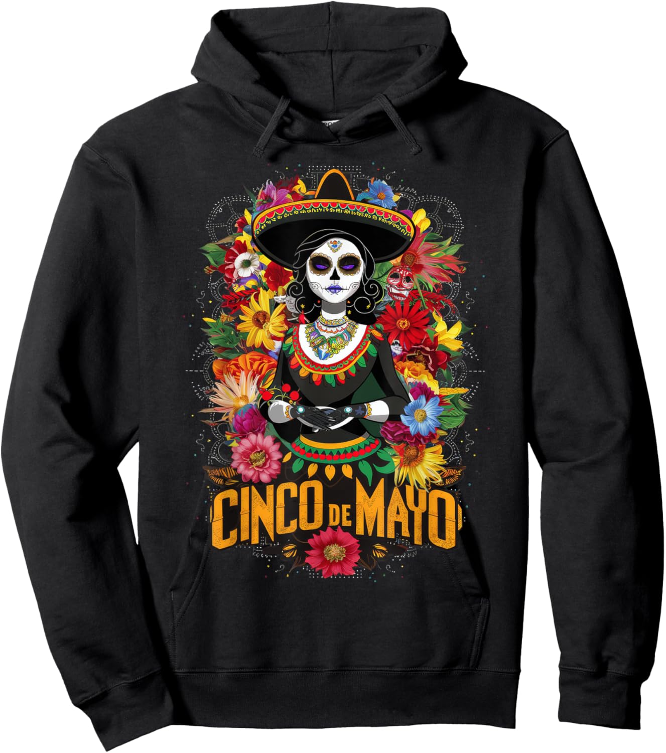 Cinco De Mayo Girl Mexican Fiesta 5 De Mayo Hoodie - Hoodie | Black