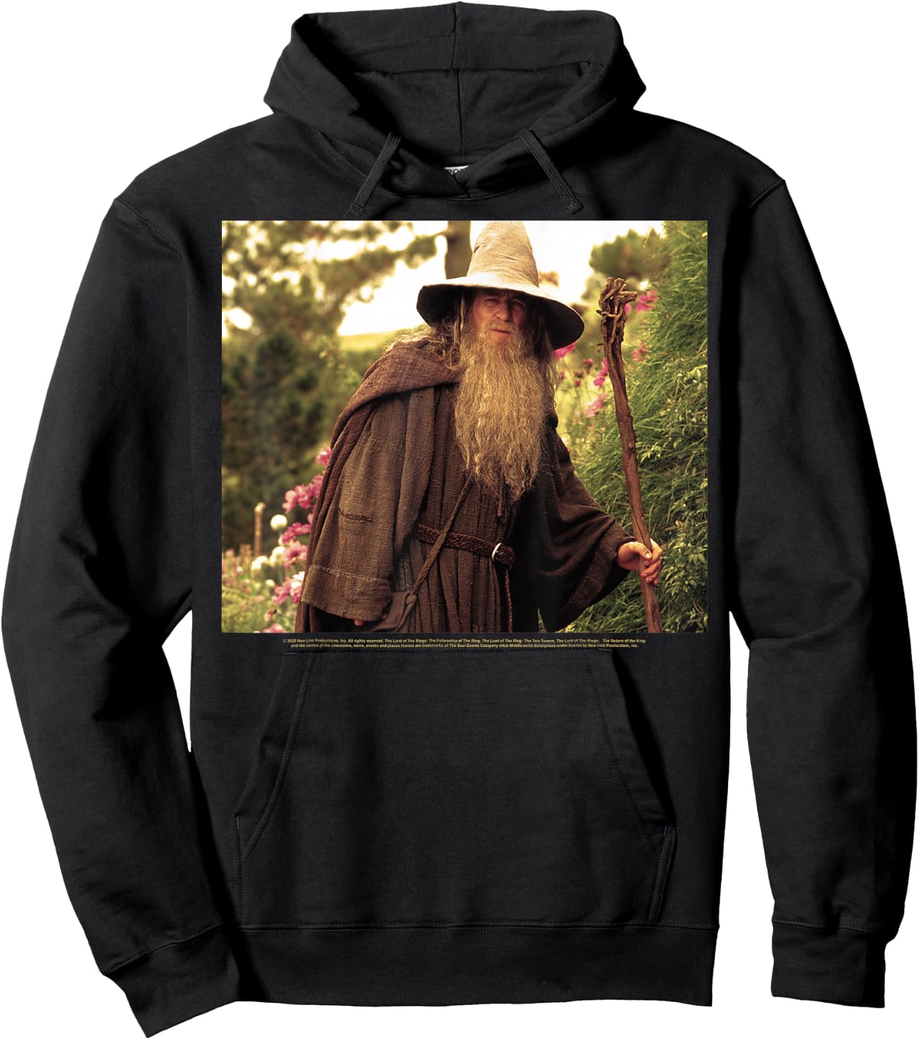The Lord Of The Rings Gandalf Traveling Portrait Hoodie - Hoodie | Black