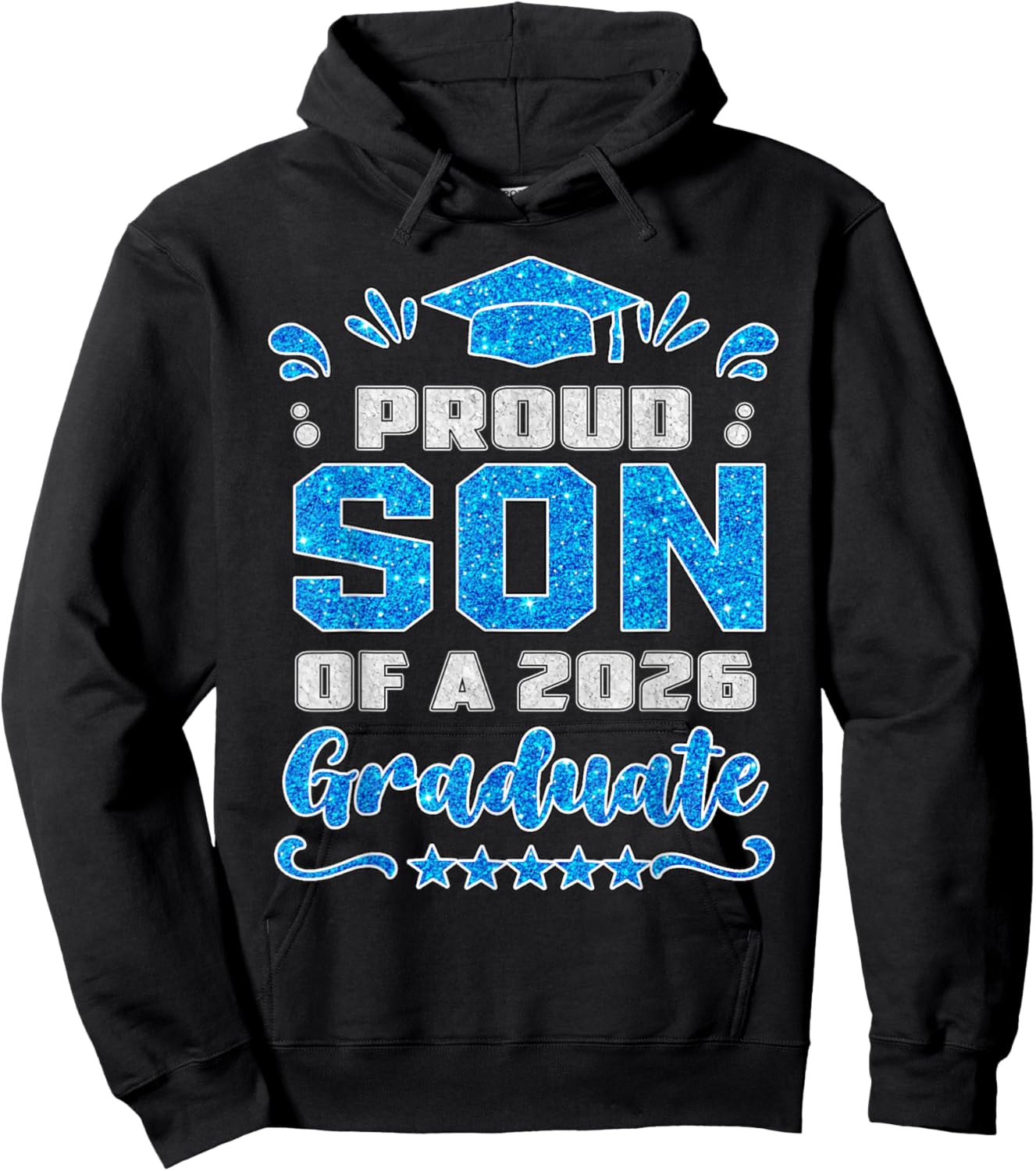 Proud Son of a Class of 2026 Graduate Shirt Family Hoodie - Hoodie | Black