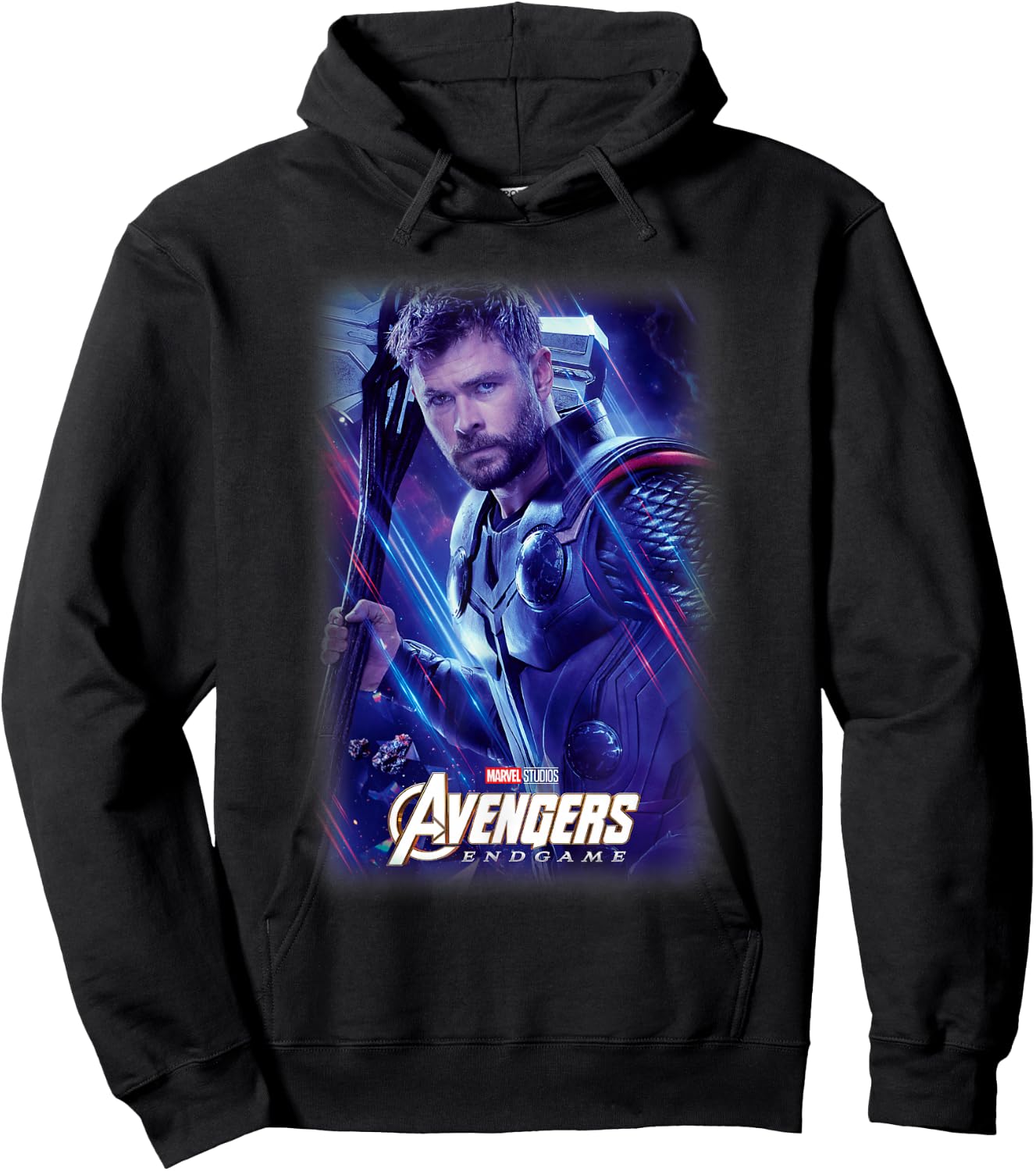 Marvel Avengers Endgame Thor Galactic Poster Hoodie - Hoodie | Black