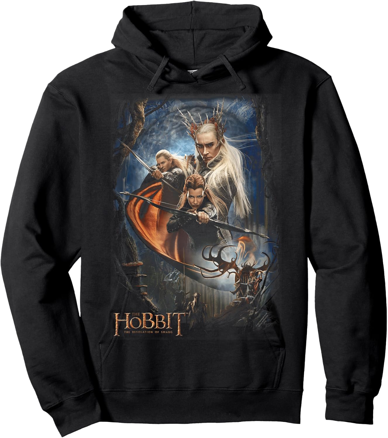 Hobbit Thranduil's Realm Hoodie - Hoodie | Black