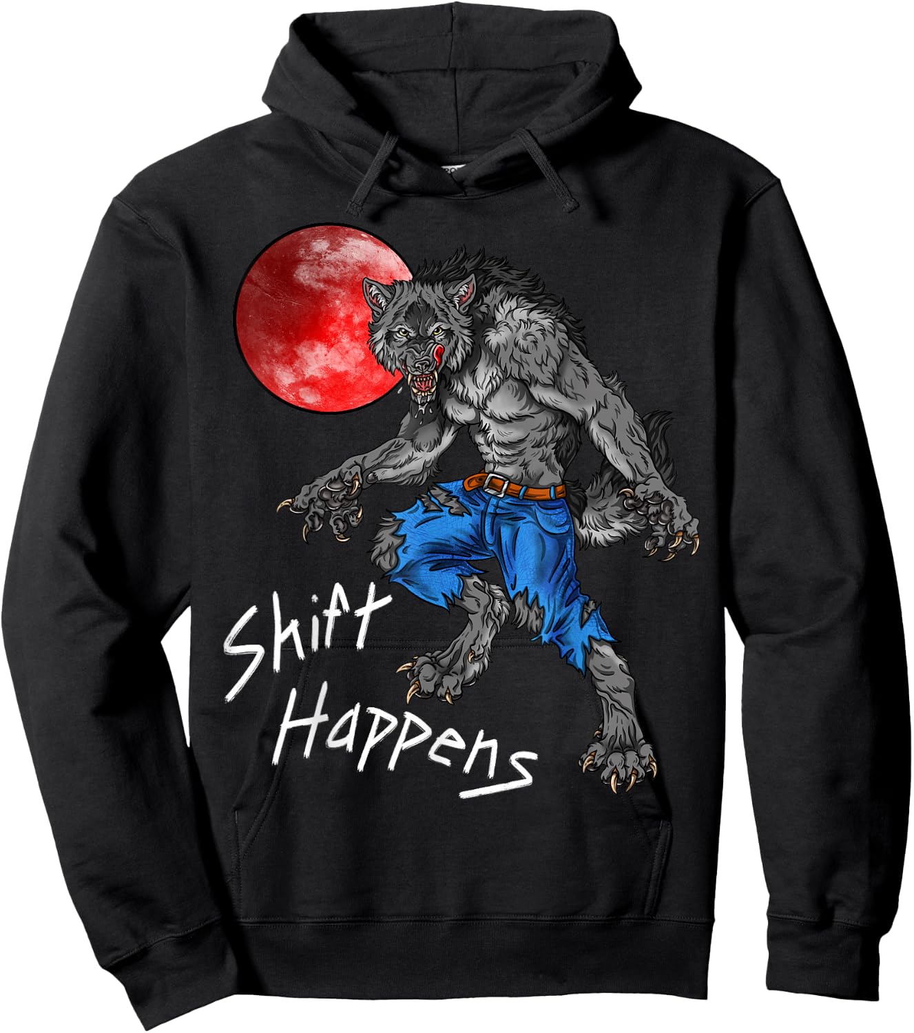 Shift Happens Werewolf Hoodie - Hoodie | Black