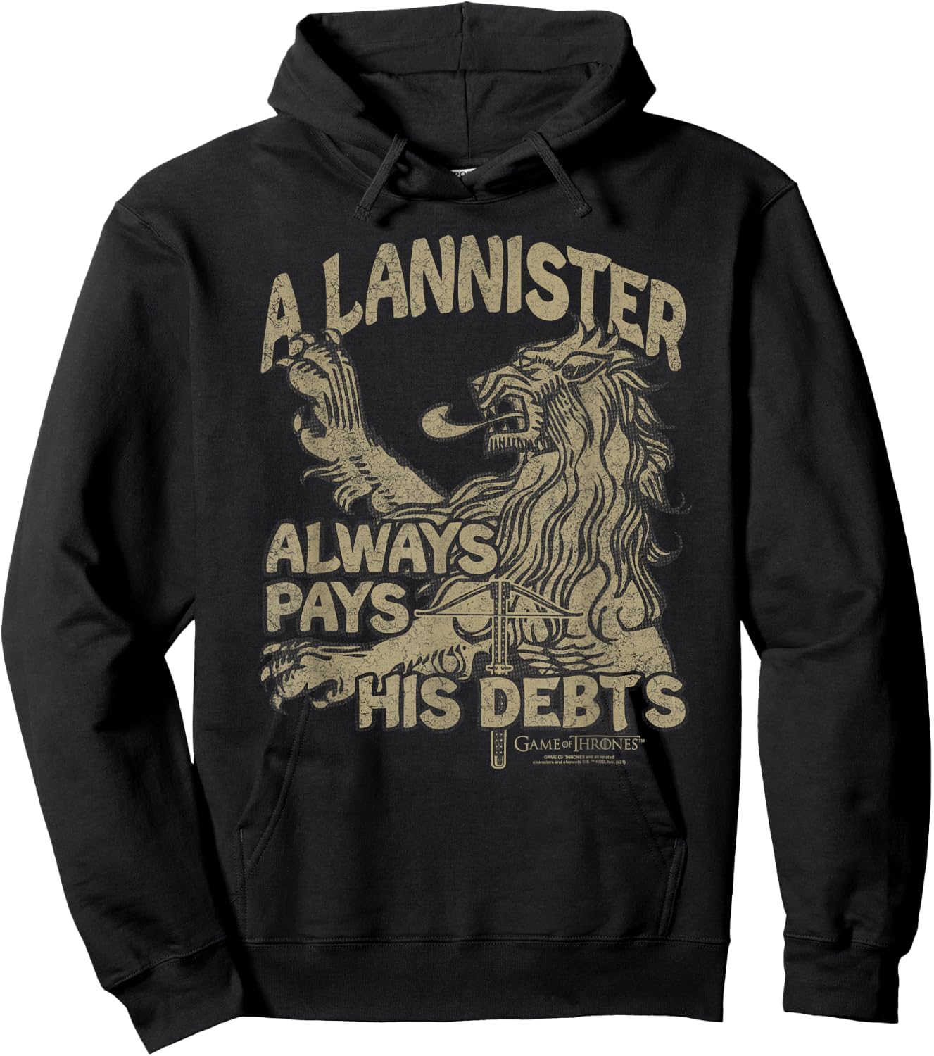 Game of Thrones A Lannister Always Pays His Debts Hoodie - Hoodie | Black