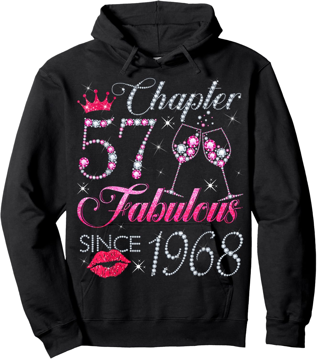 Chapter 57 Fabulous Since 1968 57Th Birthday Gift Hoodie - Hoodie | Black