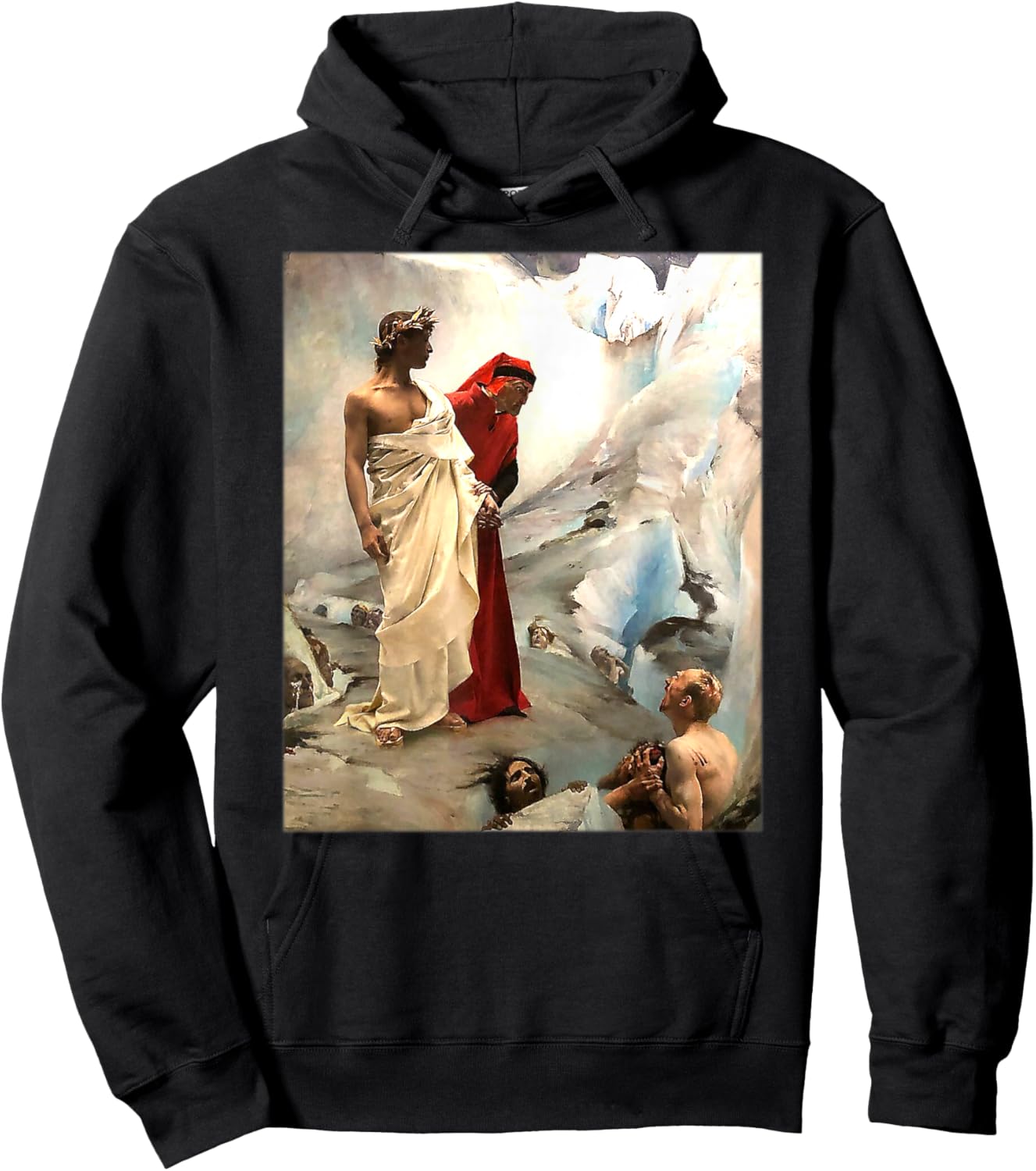 Dante and Virgil in Hell by Gustave Courtois (1879) Hoodie - Hoodie | Black