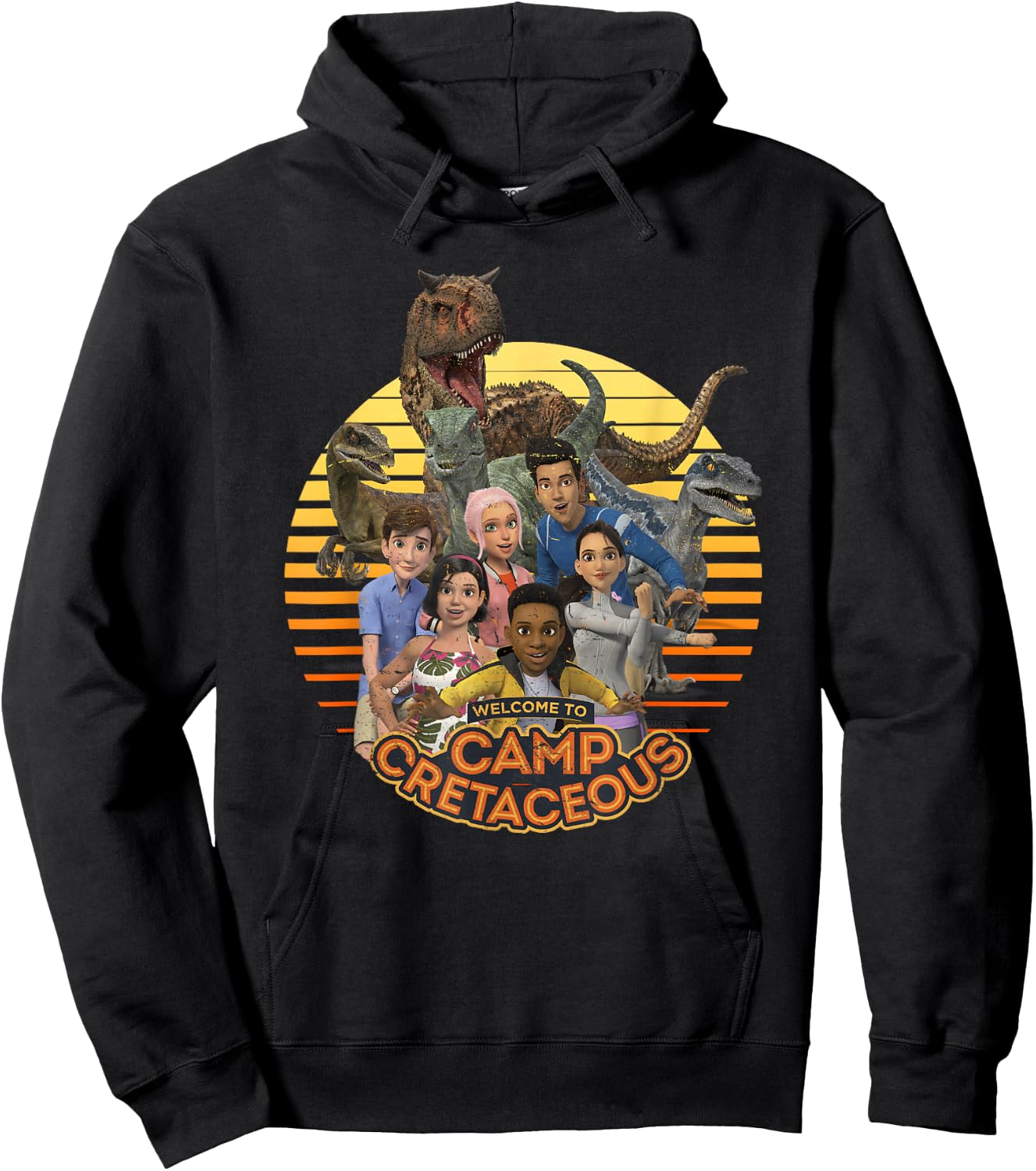 Jurassic World: Camp Cretaceous Group Shot Welcome Small Hoodie - Hoodie | Black