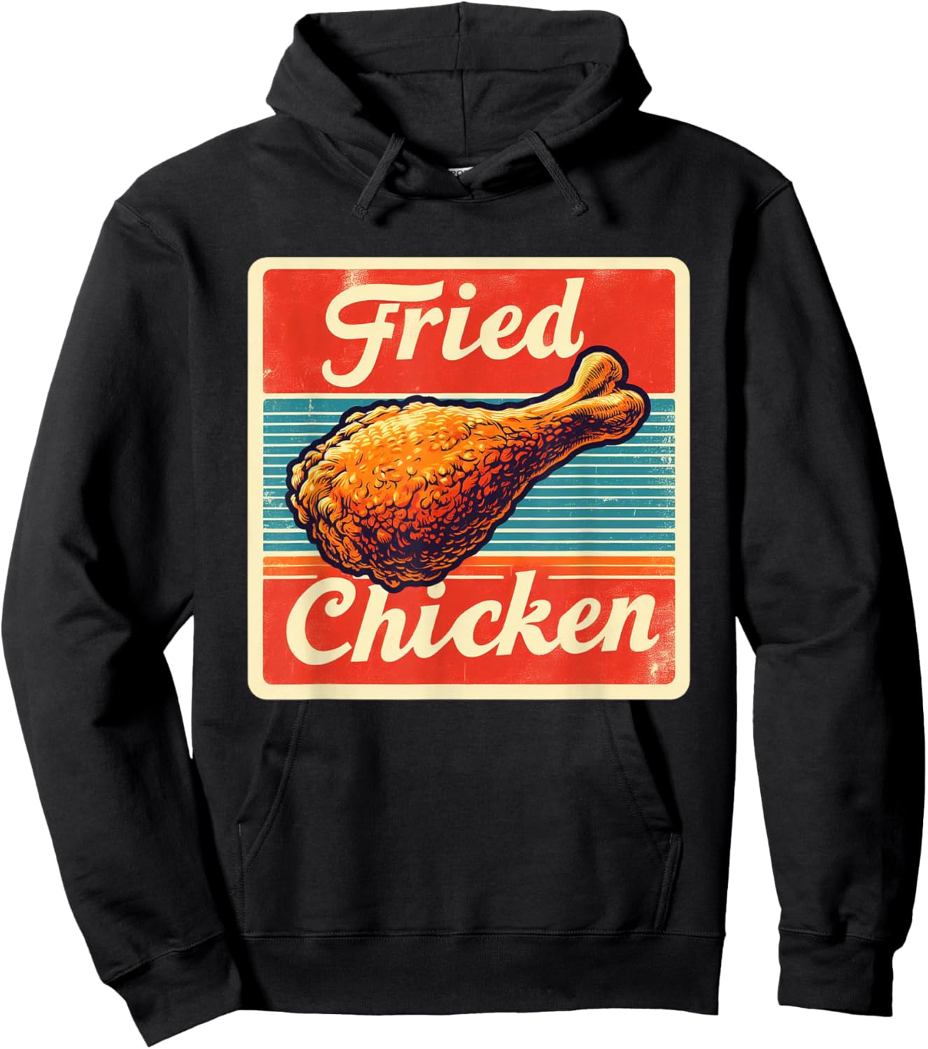 Vintage Fried Chicken Hoodie - Hoodie | Black
