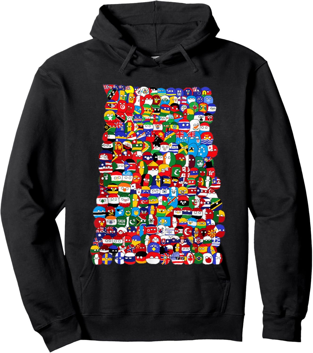 Countryballs world flags Hoodie - Hoodie | Black