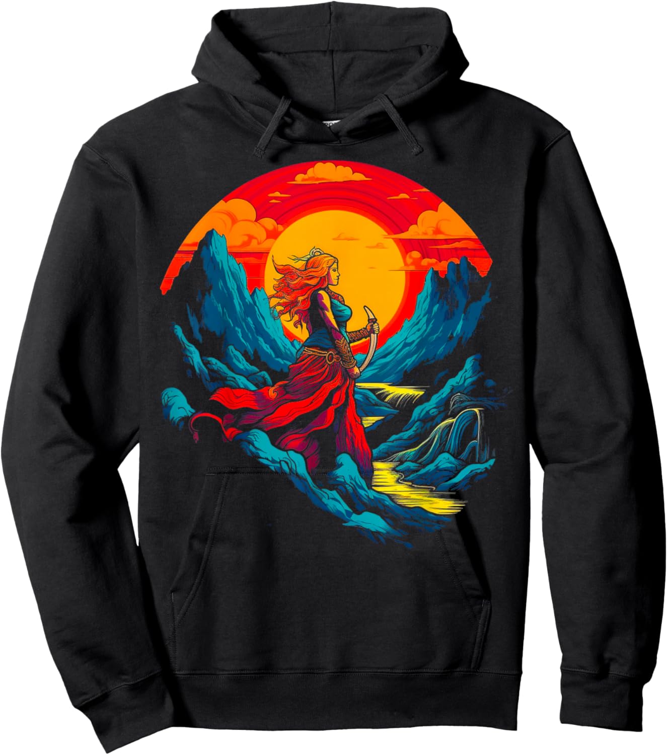Freya Norse Mythology Viking Hoodie - Hoodie | Black