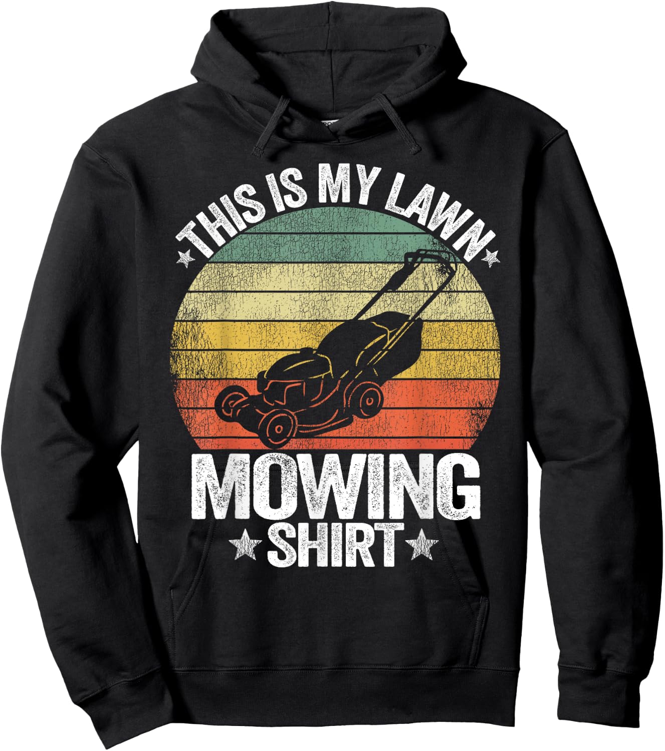 Funny Landscaping Lawn Care Grass This Is My Lawn Mowing Hoodie - Hoodie | Black
