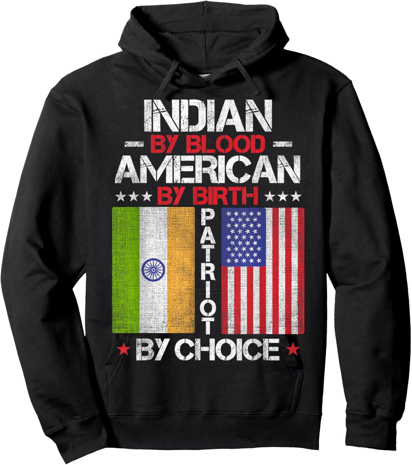 Indian By Blood American By Birth Patriot By Choice Hoodie - Hoodie | Black