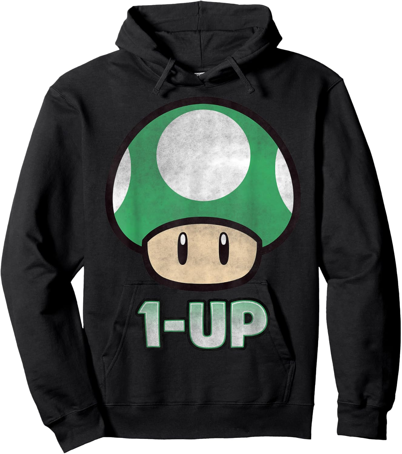 Super Mario 1-Up Mushroom Hoodie - Hoodie | Black
