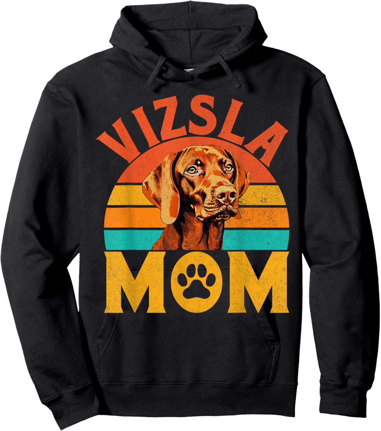 Vizsla Mom Vizsla Hoodie - Hoodie | Black
