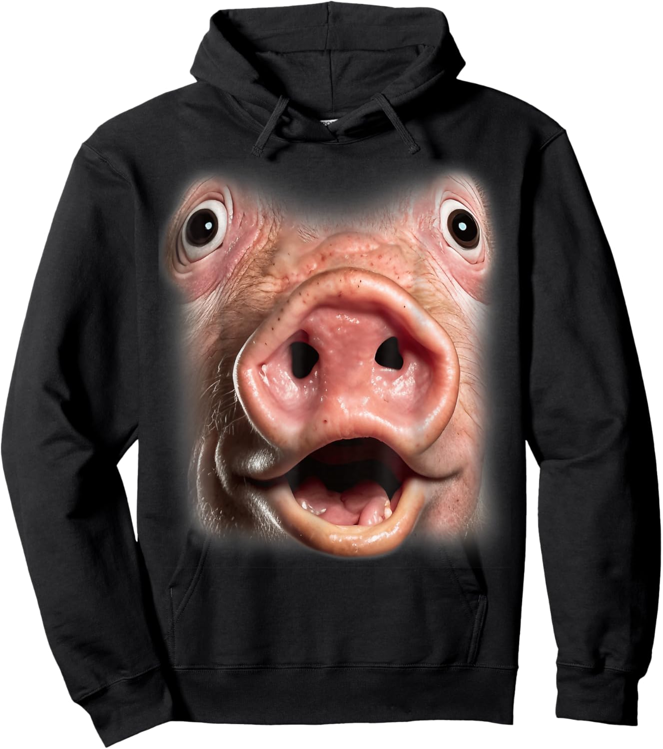 Funny Pig Face Funny Oddly Specific Dank Meme Hoodie - Hoodie | Black