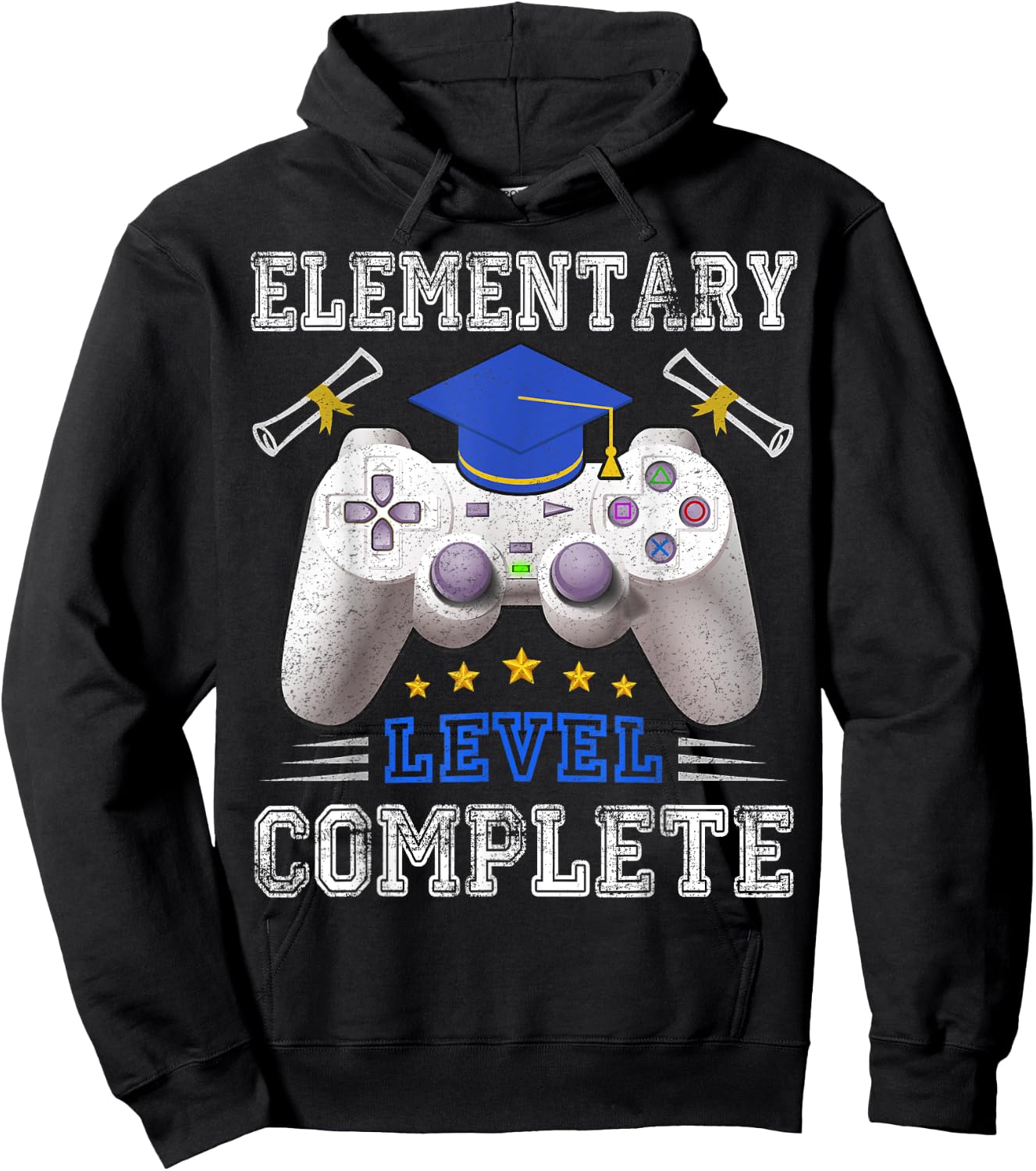 Elementary Level Complete Class Of 2025 Graduation Hoodie - Hoodie | Black