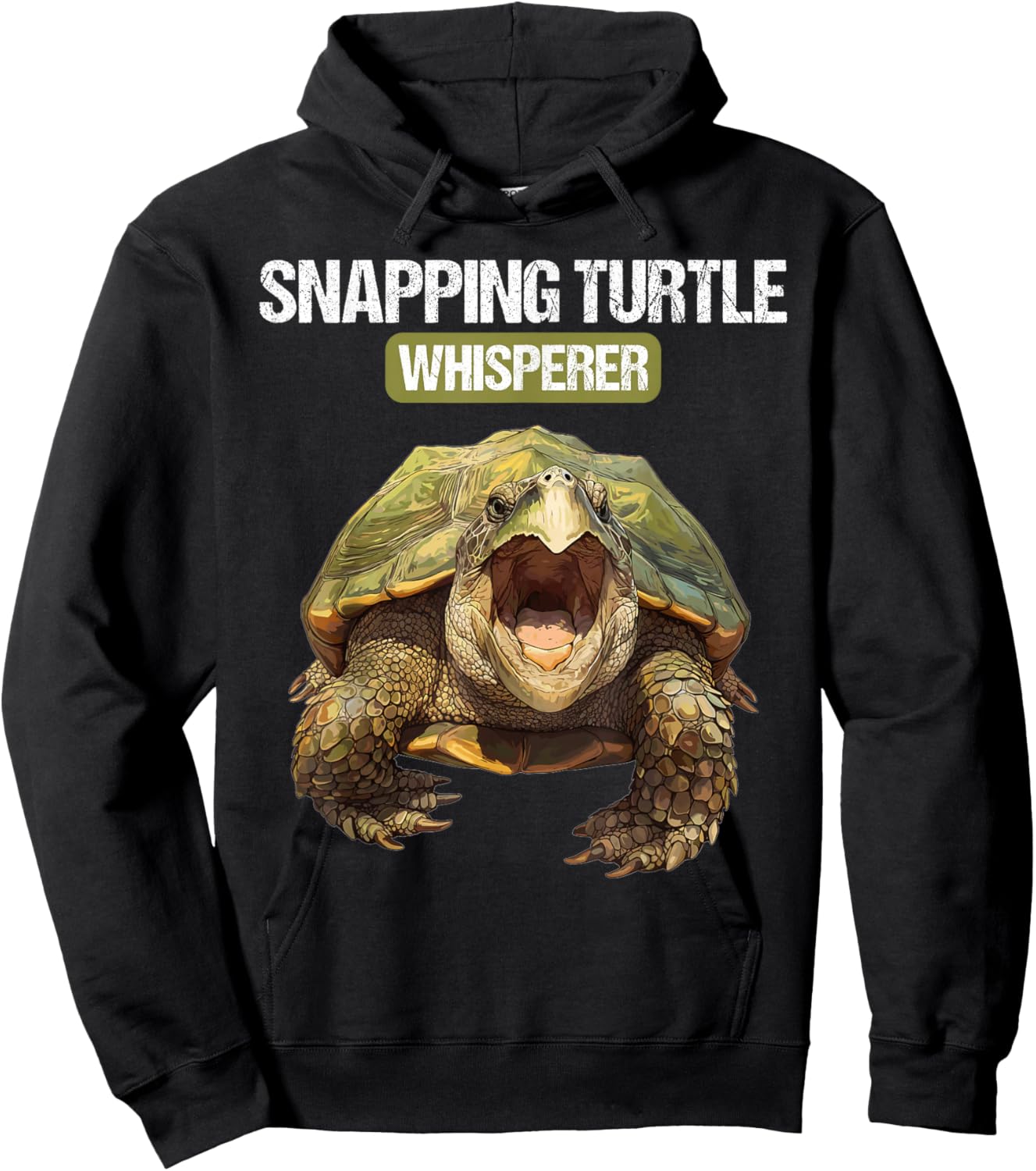 Snapping Turtle Whisperer. Snapping Turtle Hoodie - Hoodie | Black