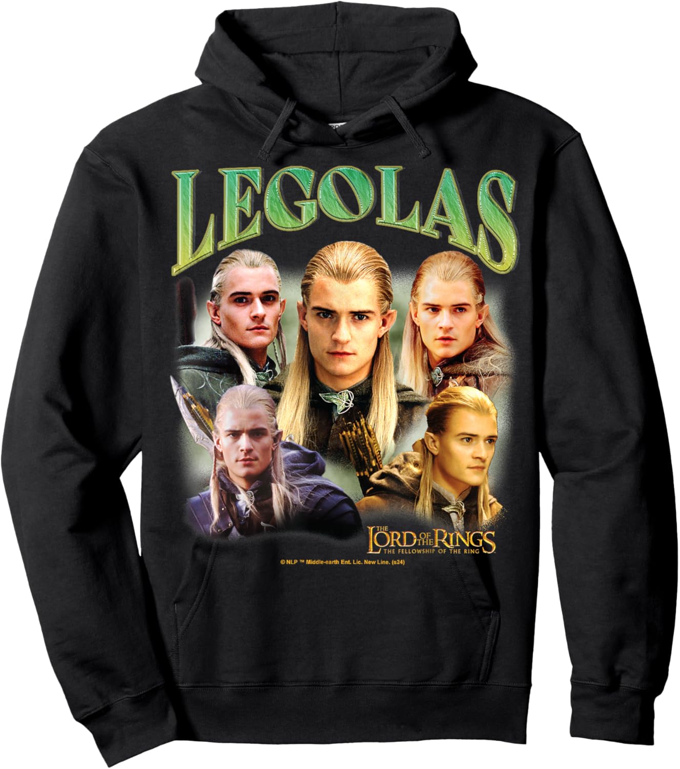 The Lord of The Rings - Fellowship of The Ring Legolas Elf Hoodie - Hoodie | Black