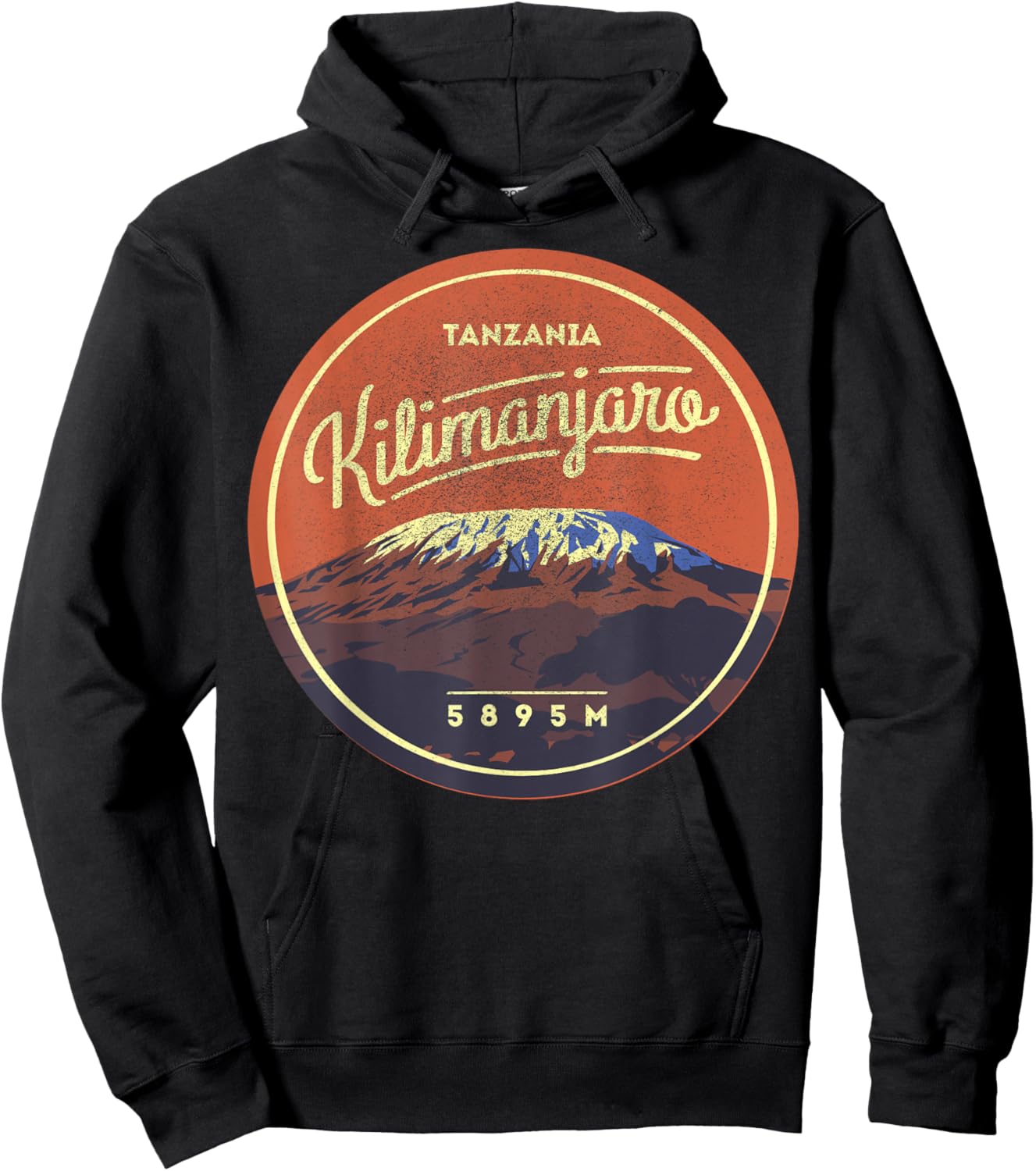 Travel Africa Tanzania Serengeti Mount Kilimanjaro Vacation Hoodie - Hoodie | Black