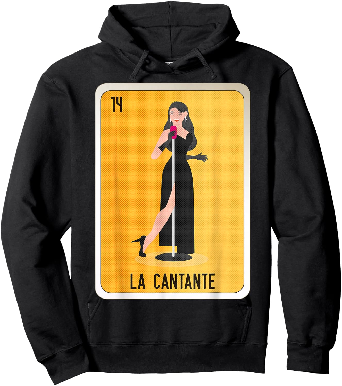 La Cantante Mexican Slang Chicano Bingo Cards Hoodie - Hoodie | Black