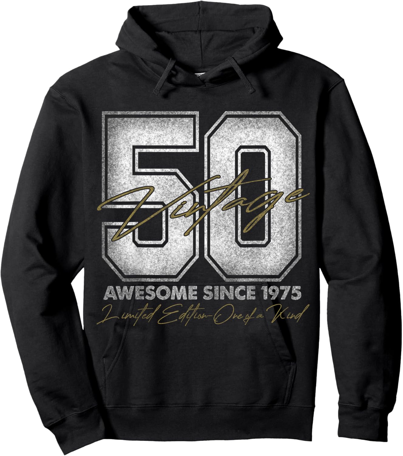 50 Year Old Gifts Vintage 1975 Limited Edition 50th Birthday Hoodie - Hoodie | Black
