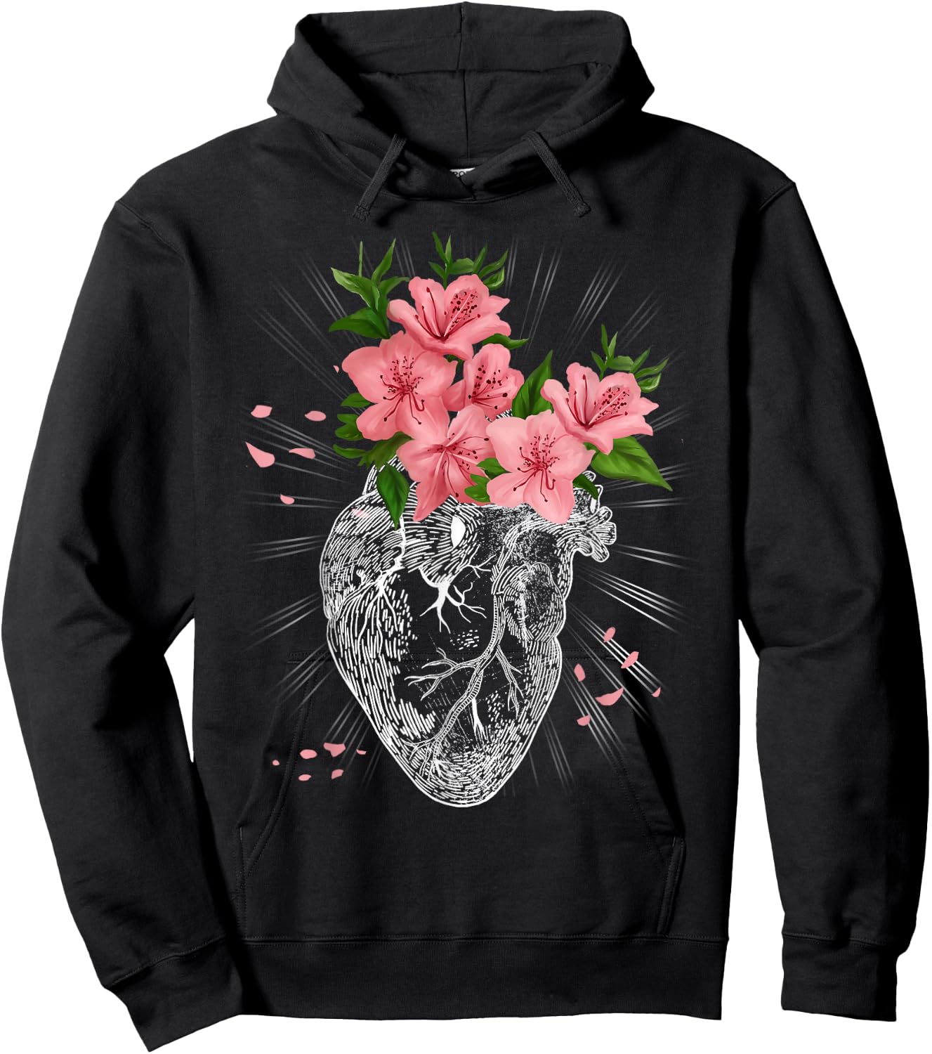 Pastel Goth Gift Cardiologist Human Heart Anatomical Emo Hoodie - Hoodie | Black
